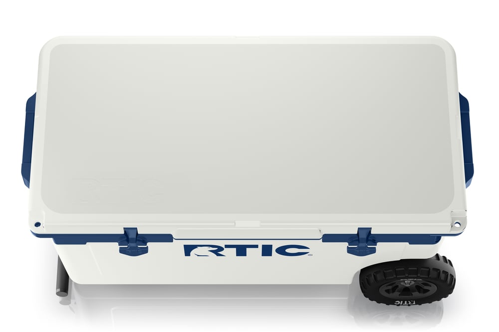 RTIC For Outdoor 72 QT Ultra-Light Wheeled Cooler - Cool Grey & Navy - Image 5