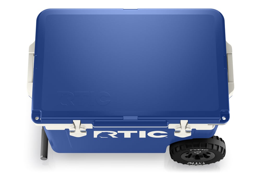 RTIC For Outdoor 52 QT Ultra-Light Wheeled Cooler - Cobalt & White - Image 5