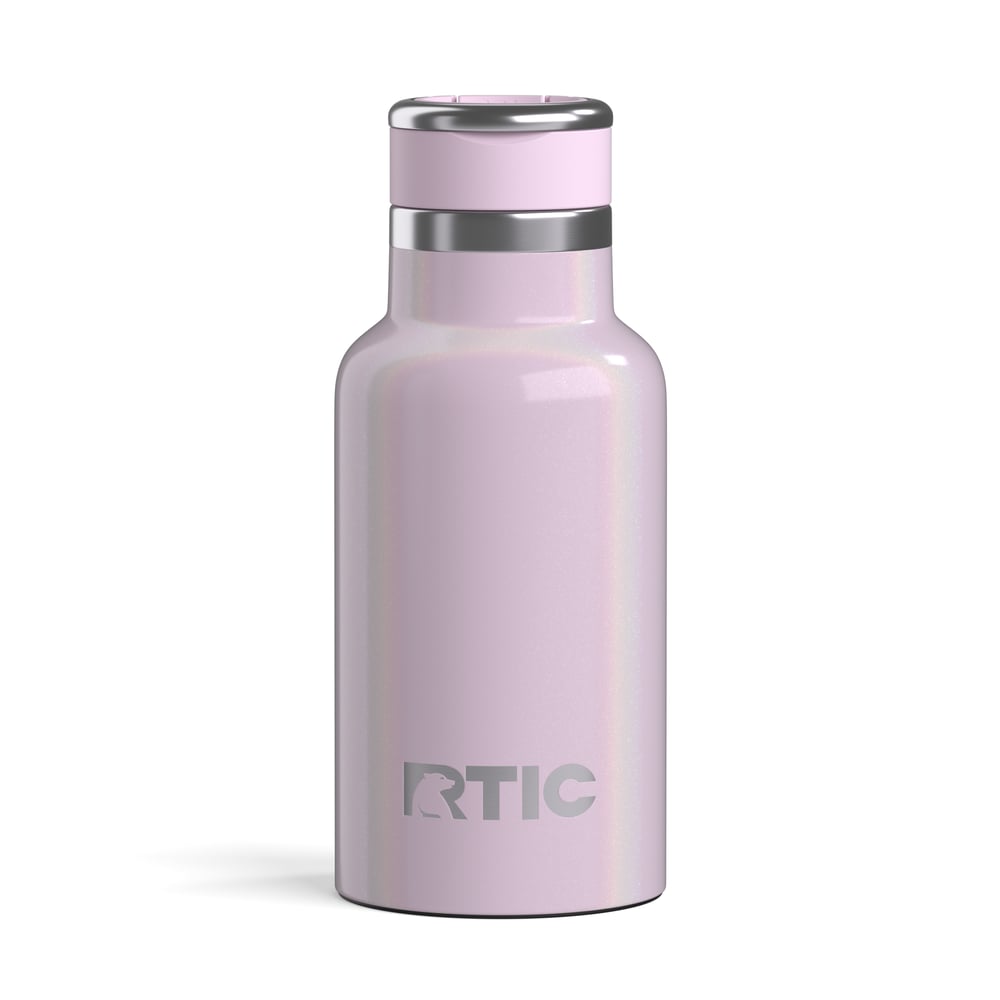 RTIC For Outdoor 12oz Little Journey Bottle - Pale Pink Glitter