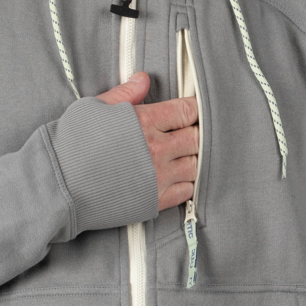 RTIC For Outdoor Men's Water-Repellent Full-Zip Hoodie-Granite - Image 5