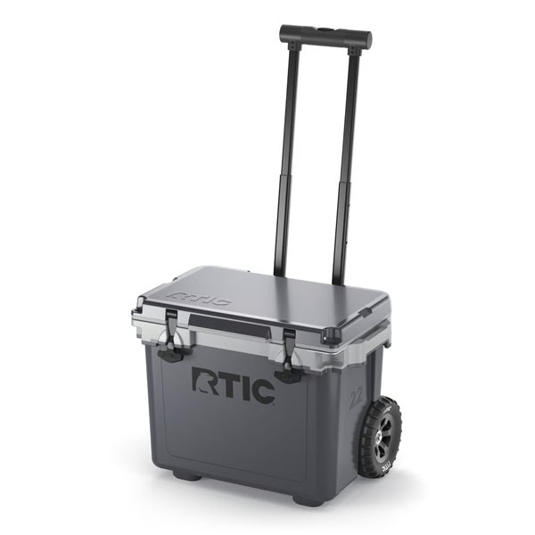 RTIC Insulated 22 QT Ultra-Light Wheeled Cooler - Dark Grey & Cool Grey - Image 9