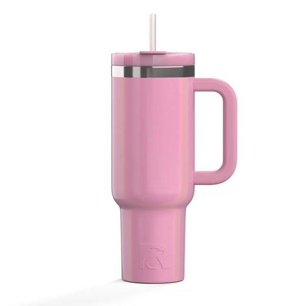 RTIC For Outdoor Road Trip Tumbler - Dusty Rose Glitter - Image 5