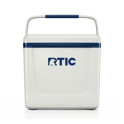 Alternative view of RTIC Insulated 8 QT Road Trip Personal Cooler - Cool Grey & Navy