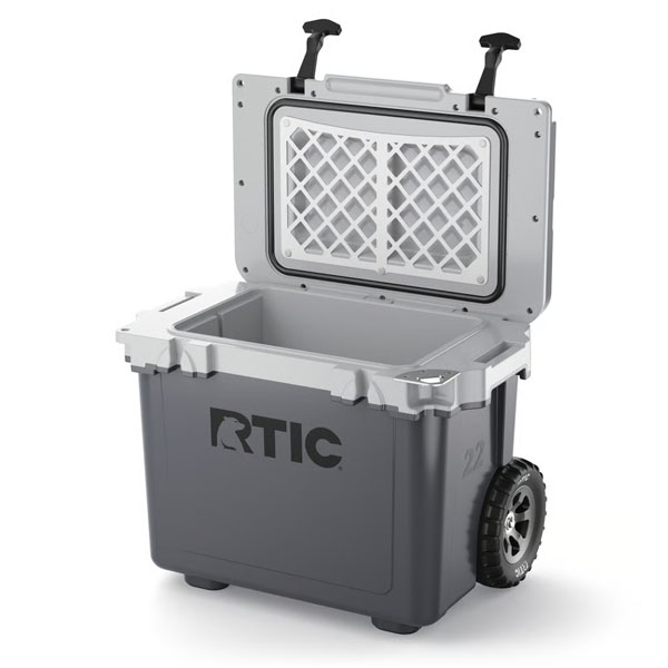 RTIC Insulated 22 QT Ultra-Light Wheeled Cooler - Dark Grey & Cool Grey - Image 3