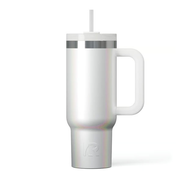 RTIC For Outdoor Road Trip Tumbler - White Glitter - Image 7