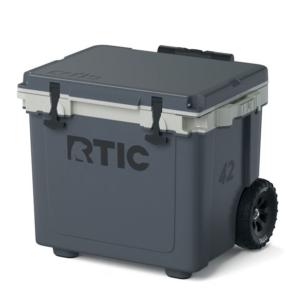 RTIC Insulated 42 QT Ultra-Light Wheeled Cooler - Dark Grey & Cool Grey
