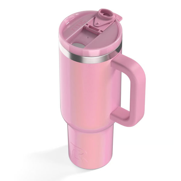 RTIC For Outdoor Road Trip Tumbler - Dusty Rose Glitter - Image 4