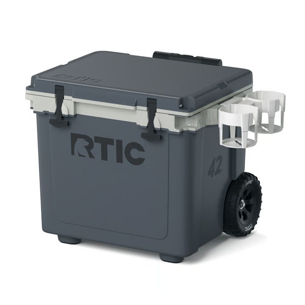 RTIC Insulated 42 QT Ultra-Light Wheeled Cooler - Dark Grey & Cool Grey - Image 11