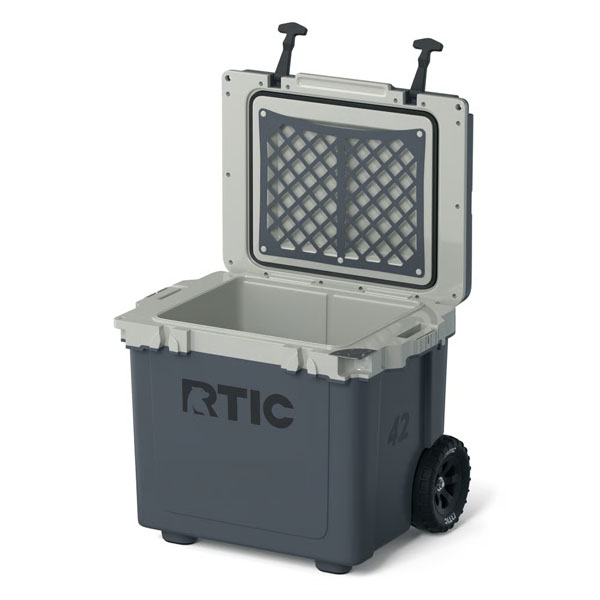 RTIC Insulated 42 QT Ultra-Light Wheeled Cooler - Dark Grey & Cool Grey - Image 3