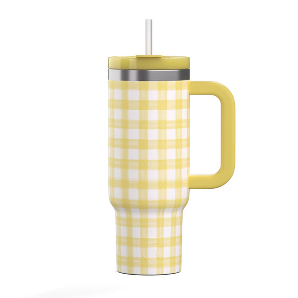 RTIC For Outdoor Road Trip Tumbler - Sunlight Gingham - Image 3