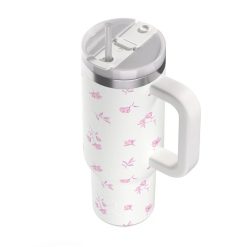 Alternative view of RTIC For Outdoor Road Trip Tumbler - Pink Magnolias