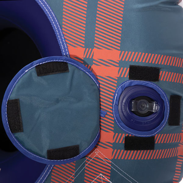 RTIC For Outdoor Tough Snow Tubes- Slate Blue/Orange Plaid - Image 3