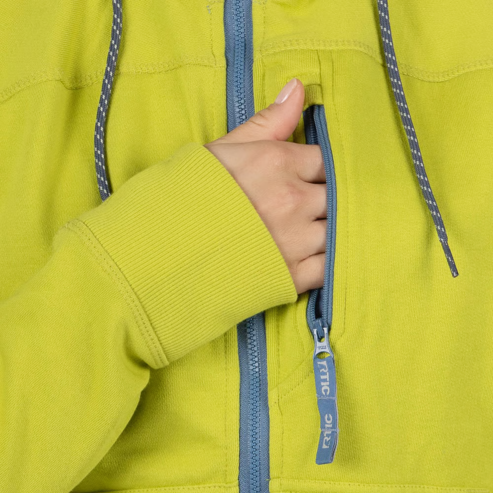 RTIC For Outdoor Women's Water-Repellent Full-Zip Hoodie- Green Apple - Image 8