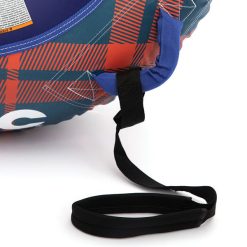 Alternative view of RTIC Insulated Tough Snow Tubes- Slate Blue/Orange Plaid
