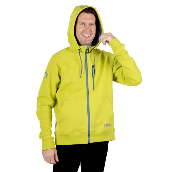 RTIC For Outdoor Men's Water-Repellent Full-Zip Hoodie-Green Apple - Image 7
