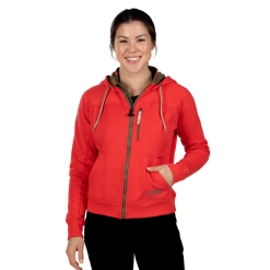 Alternative view of RTIC Insulated Women's Water-Repellent Full-Zip Hoodie-Scarlet