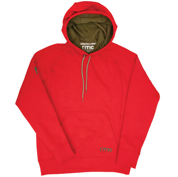 RTIC For Outdoor Water-Repellent Pullover Hoodie - Athletic Fit - Scarlet - Image 4