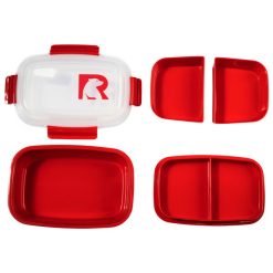 Alternative view of RTIC Insulated Lunch Container- Red