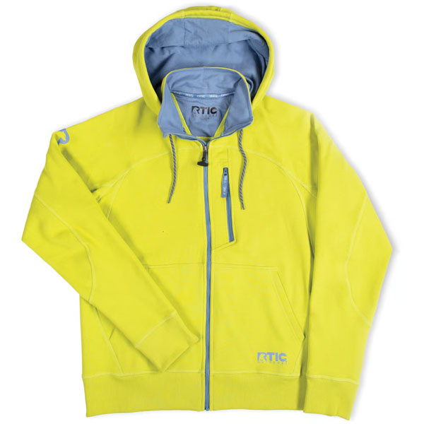 RTIC For Outdoor Men's Water-Repellent Full-Zip Hoodie-Green Apple - Image 2