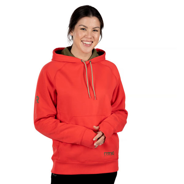 RTIC For Outdoor Water-Repellent Pullover Hoodie - Athletic Fit - Scarlet - Image 3