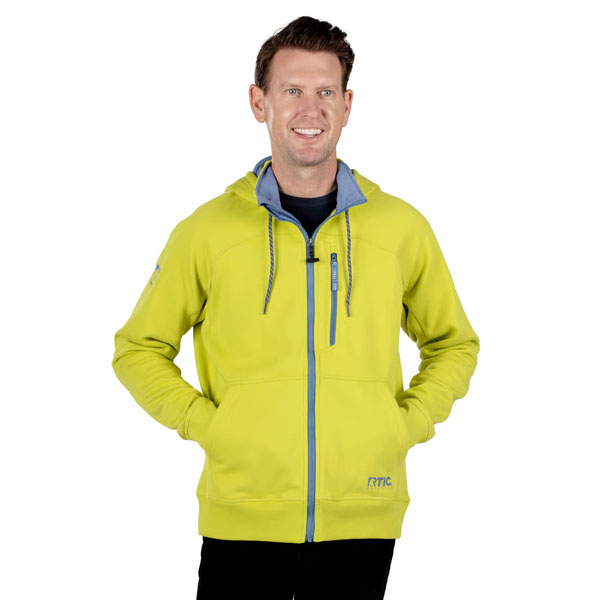RTIC For Outdoor Men's Water-Repellent Full-Zip Hoodie-Green Apple